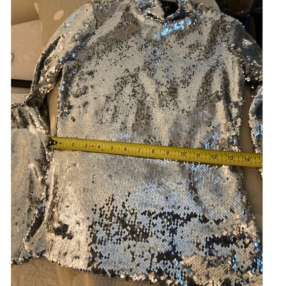Milly Silver Sequin Top & Skirt matching set - Picture 2 of 16